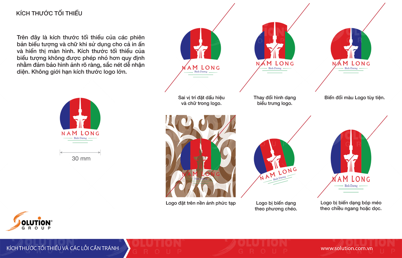 Thiết kế logo công ty bất động sản Nam Long Bình Dương