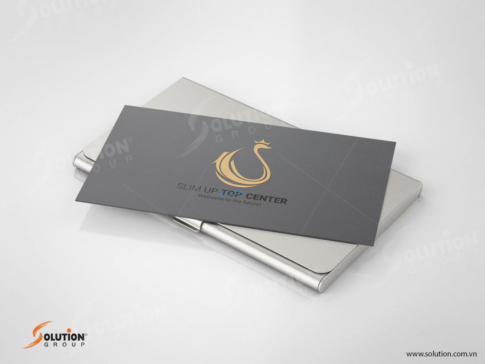 Thiết kế logo spa Slim Up Top Center