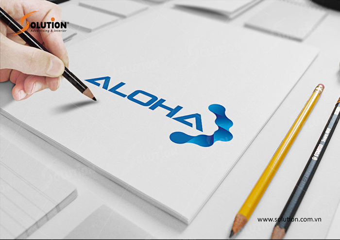 Thiết kế logo công ty công nghệ Aloha