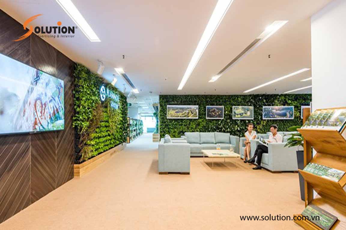 Thiết kế nội thất văn phòng xanh