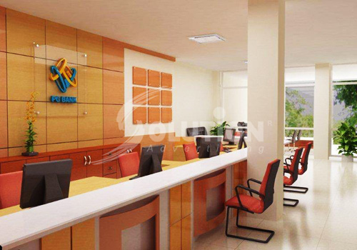 Thiết kế thi công nội thất ngân hàng