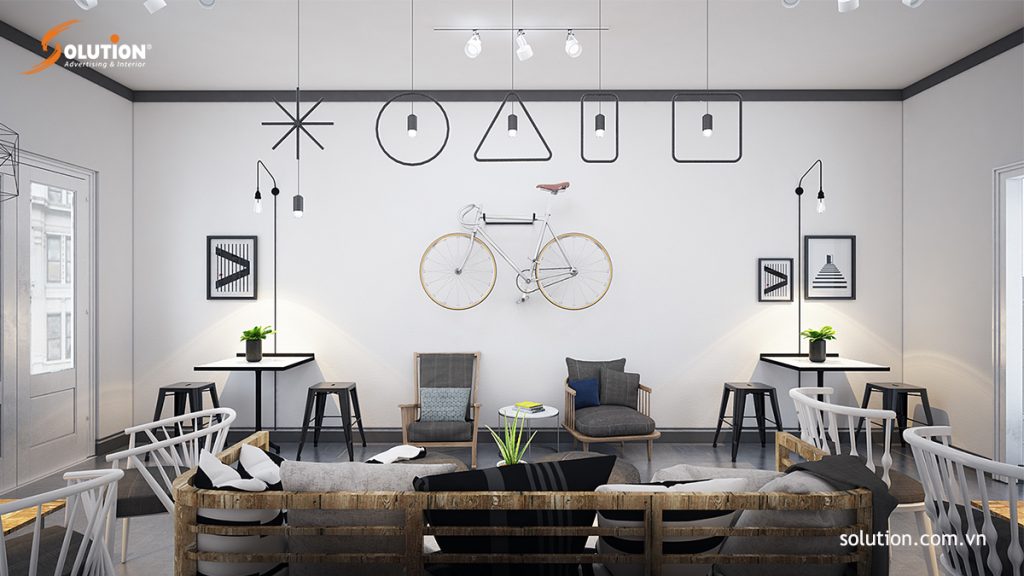 nội thất quán cafe hiện đại