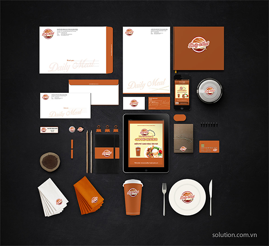 Bộ nhận diện thương hiệu chuỗi cửa hàng ăn tự phục vụ daily meal Bộ nhận diện thương hiệu chuỗi cửa hàng ăn tự phục vụ daily meal