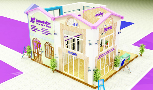 Nội thất showroom Euro Windows