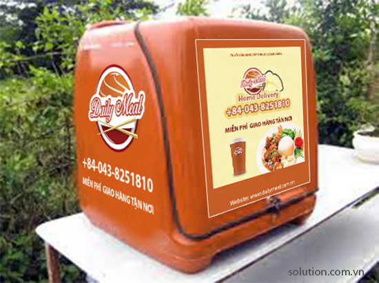 Thùng chở hàng chuỗi cửa hàng ăn tự phục vụ Daily Meal Thùng chở hàng chuỗi cửa hàng ăn tự phục vụ Daily Meal